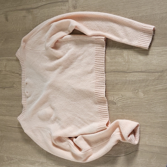 Peach cropped cardigan - Picture 2 of 2